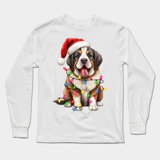 Christmas St. Bernard Long Sleeve T-Shirt